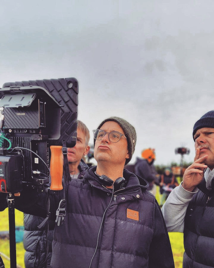 James Anderson on set