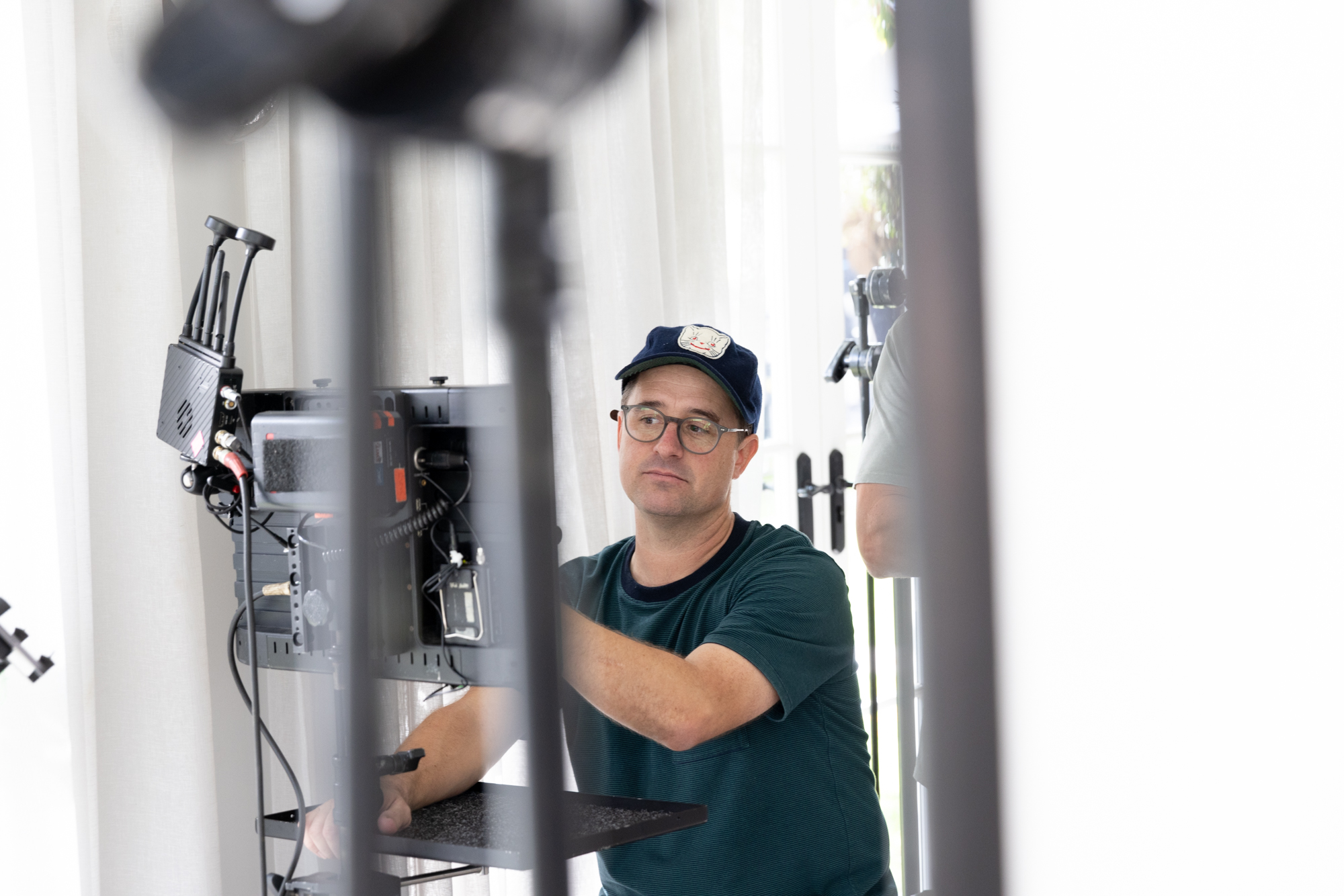 James Anderson on set